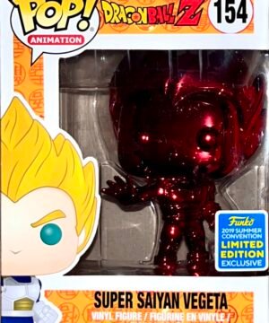 Funko Pop dragon ball z super Saipan vegeta red chrome sdcc2019 154